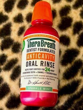 NWT TheraBreath Healthy Smile Anticavity Oral Mouth Rinse Sparkle Mint 16oz